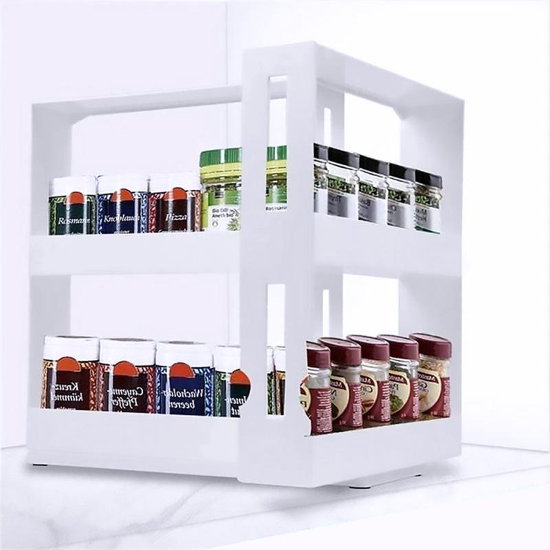 Rotating Kitchen Spice Rack — Countertop Organizer