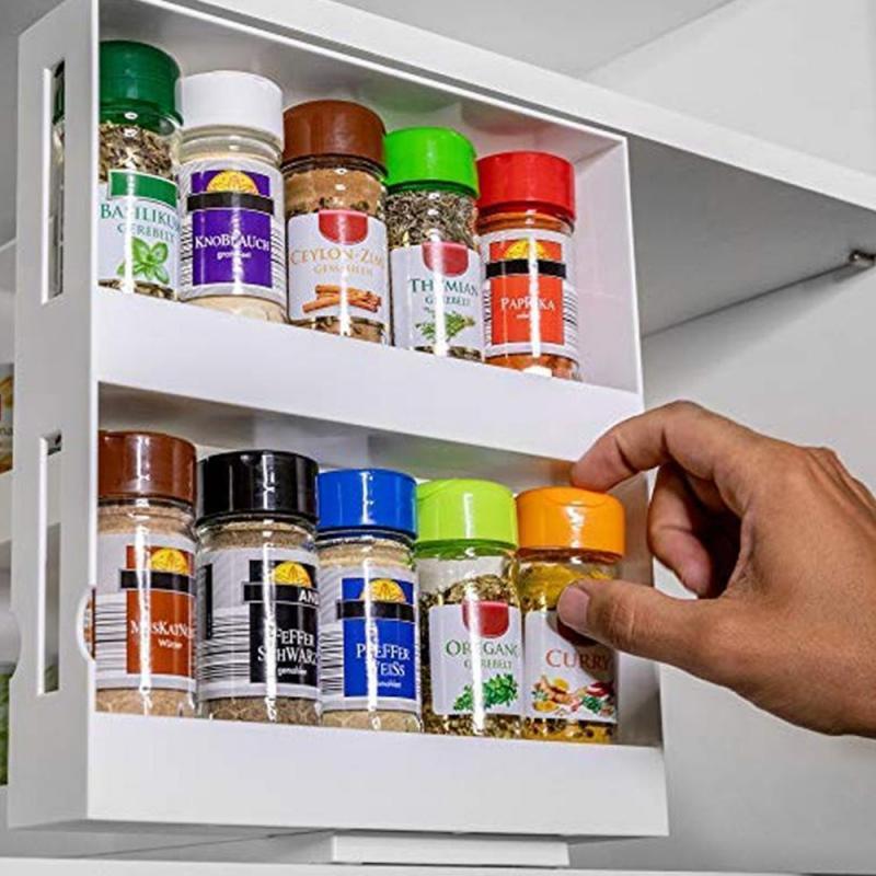 Rotating Kitchen Spice Rack — Countertop Organizer
