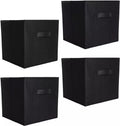 Foldable Storage Box Cubes - 4 Pack - Canvas Drawer Organizer