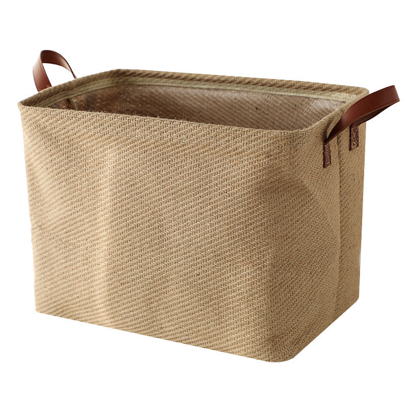 Jute Storage Basket - Natural Woven Home Organizer