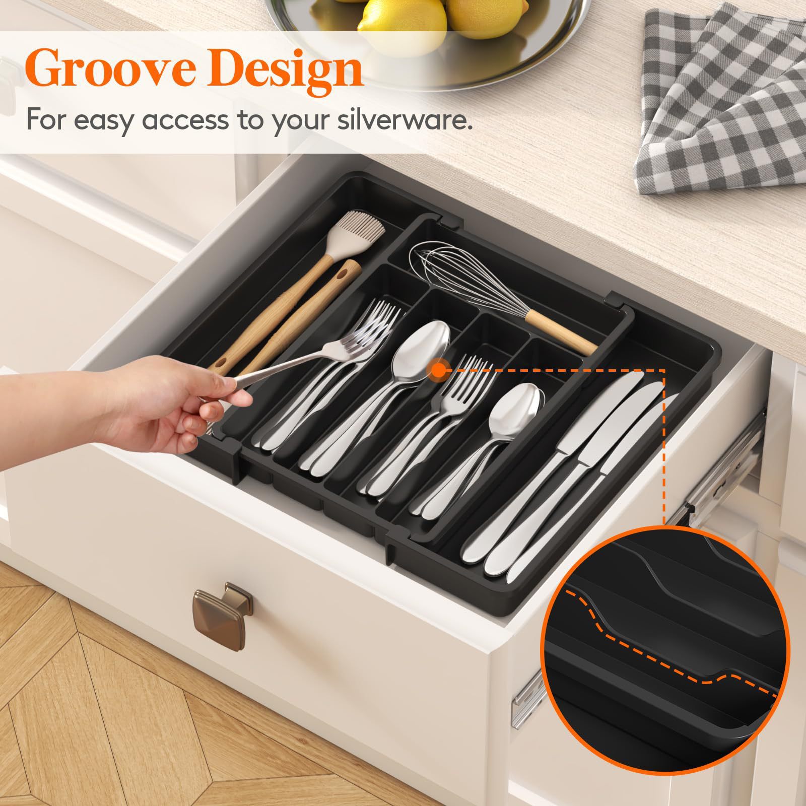 Expandable Drawer Organizer - 7 Compartments